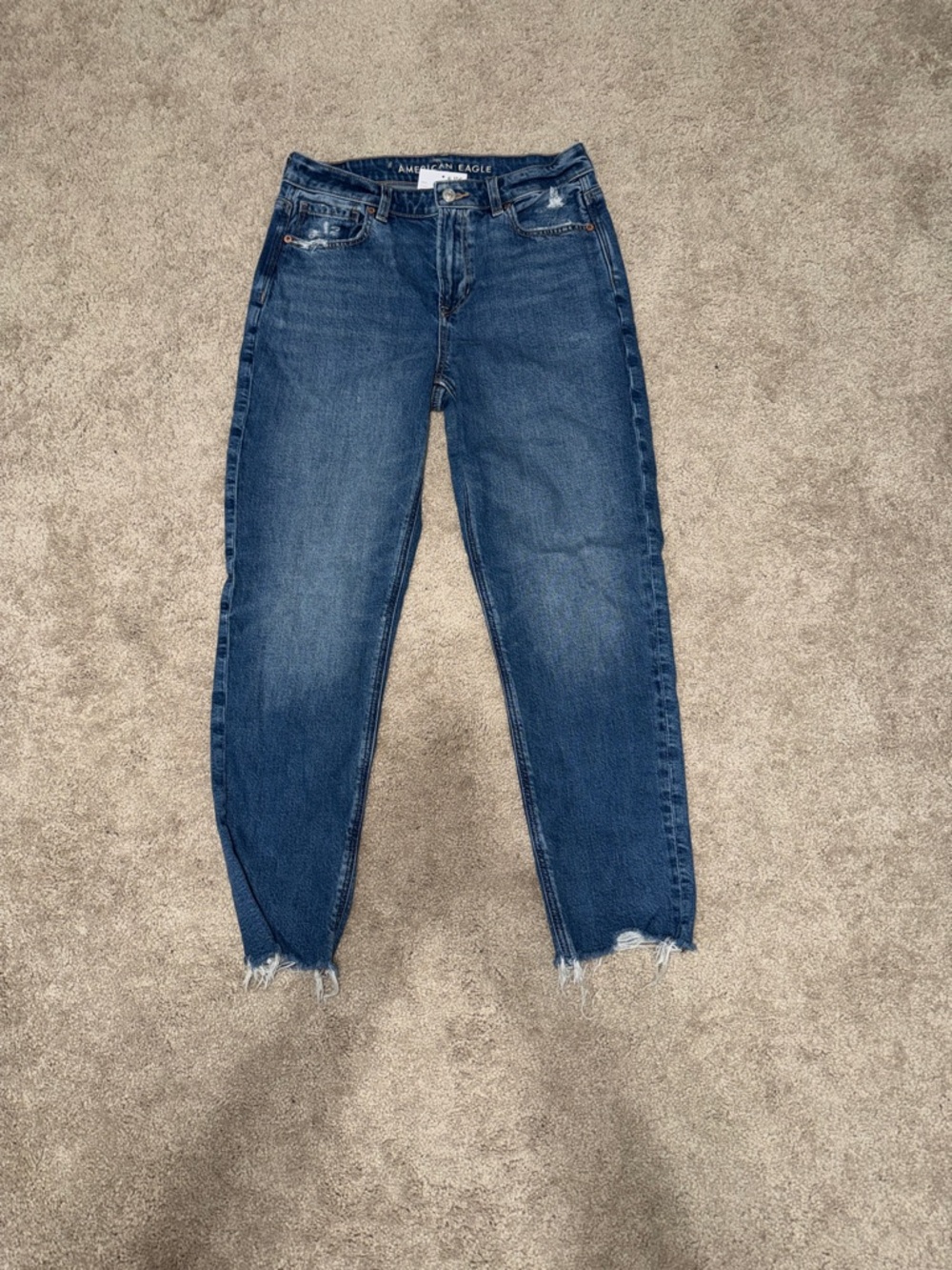 American Eagle Outfitters Boyfriend Jeans - Dark Blue Wash
